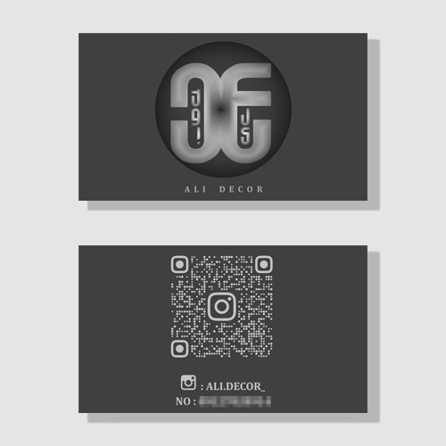 Ali Decor Logo & Business Card